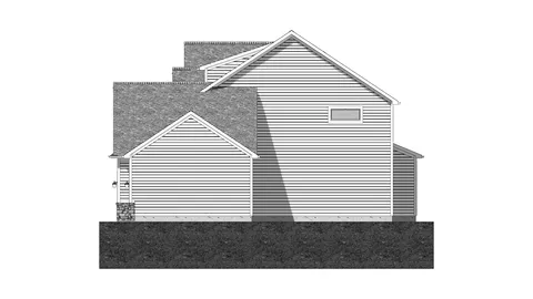 The Heritage house plan, exterior view 2